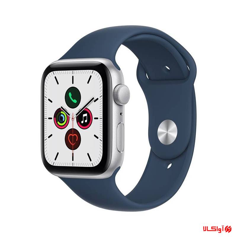 ساعت هوشمند اپل واچ سری SE 2021 مدل 44mm Aluminum Case with Sport silicone Band