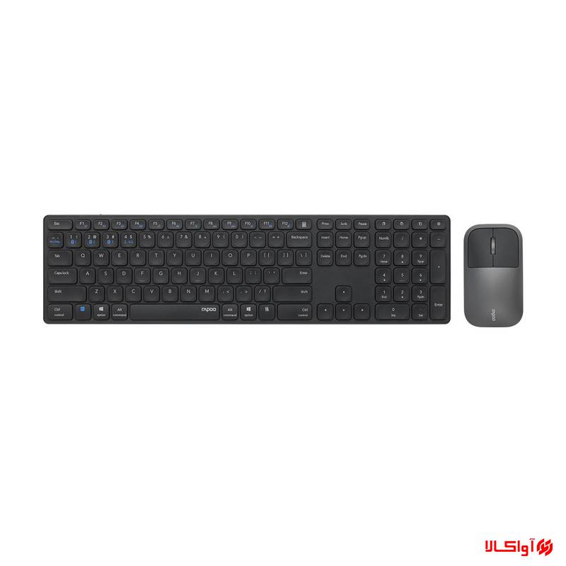 کیبورد و ماوس بی سیم رپو مدل 9550G
