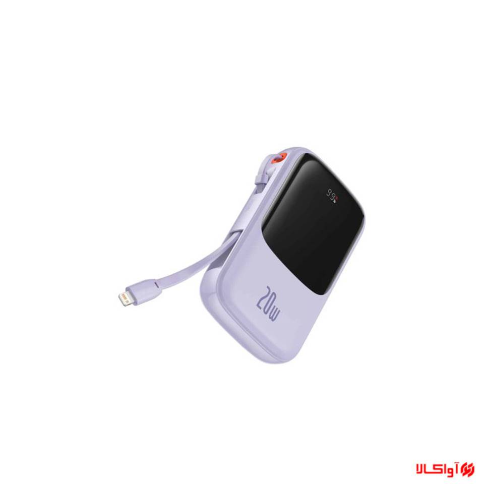 پاوربانک باسئوس مدل PPQD020001 ظرقیت 10000 میلی‌آمپر ساعت