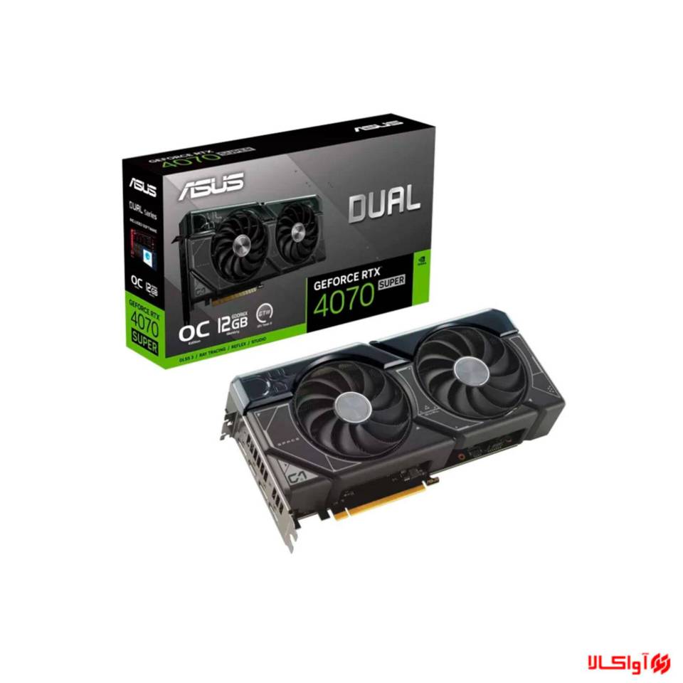 کارت گرافیک ایسوس DUAL GeForce RTX 4070 SUPER OC Edition 12GB
