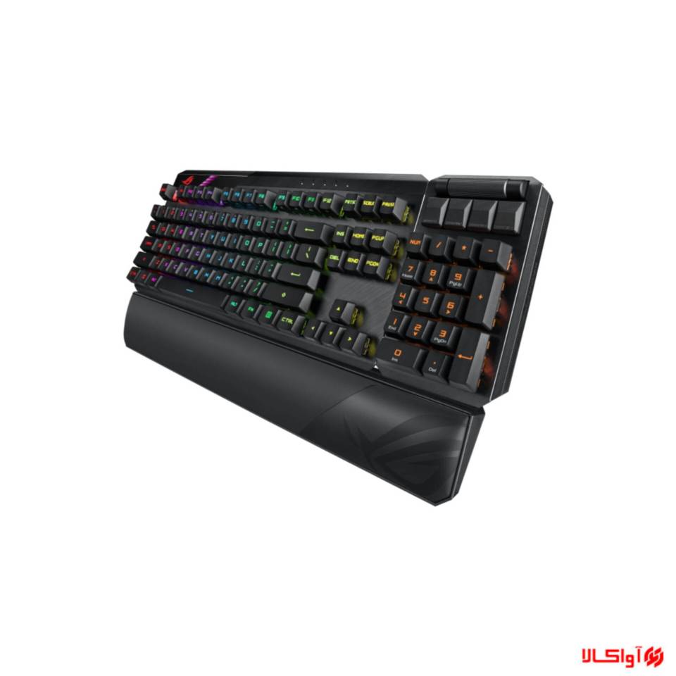 کیبورد Asus ROG Claymore II - سوییچ ترکیبی ROG RX قرمز - بی‌سیم