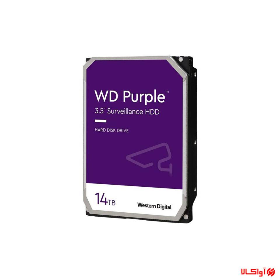 هارد دیسک اینترنال وسترن دیجیتال مدل Purple ظرفیت 14 ترابایت